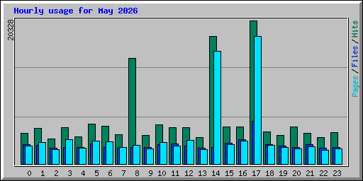 Hourly usage for May 2026